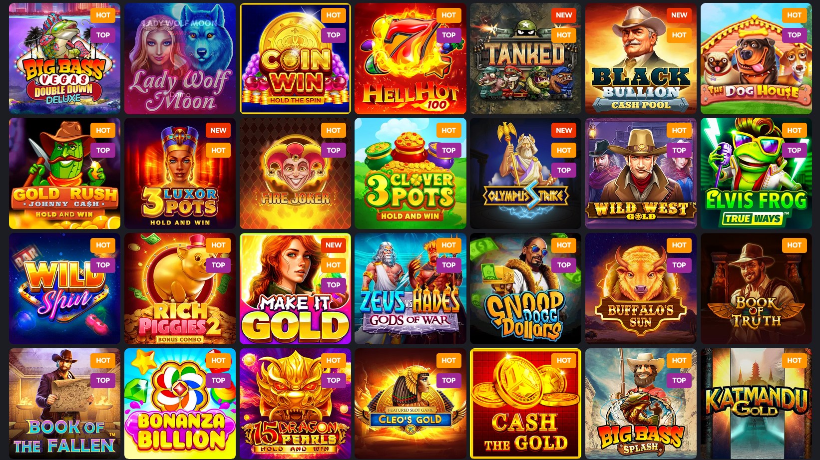 A huge collection of online slots for UK players at 1RED Casino