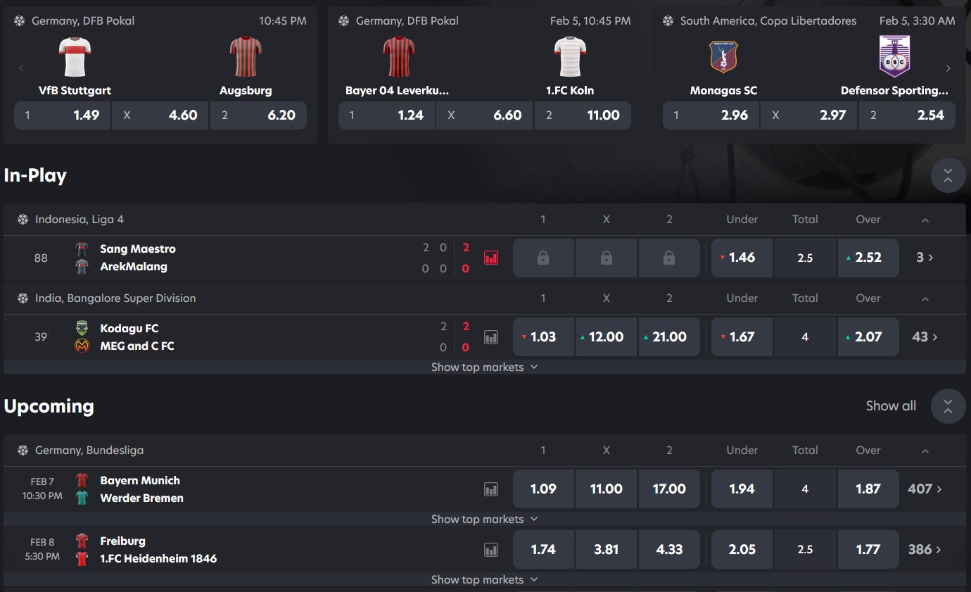 Betting on the Premier League at 1RED UK