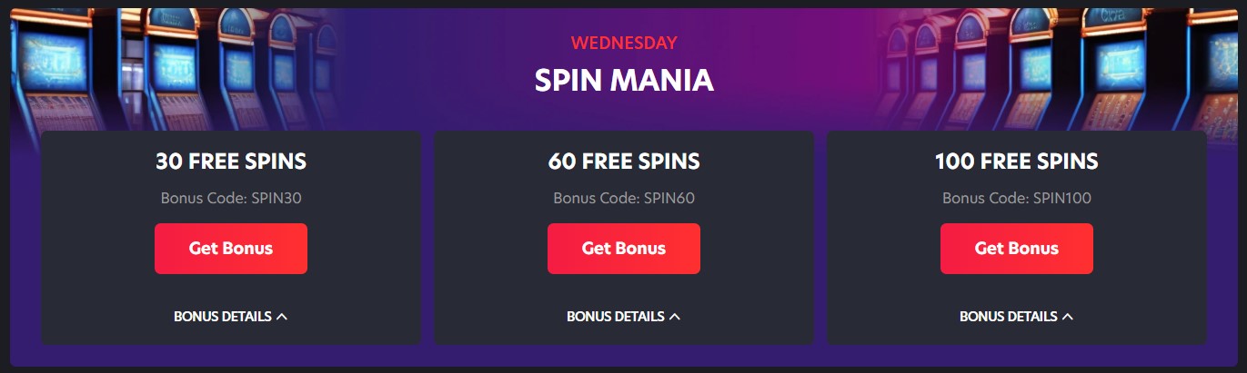 1RED Casino UK Free Spins Bonus Offers