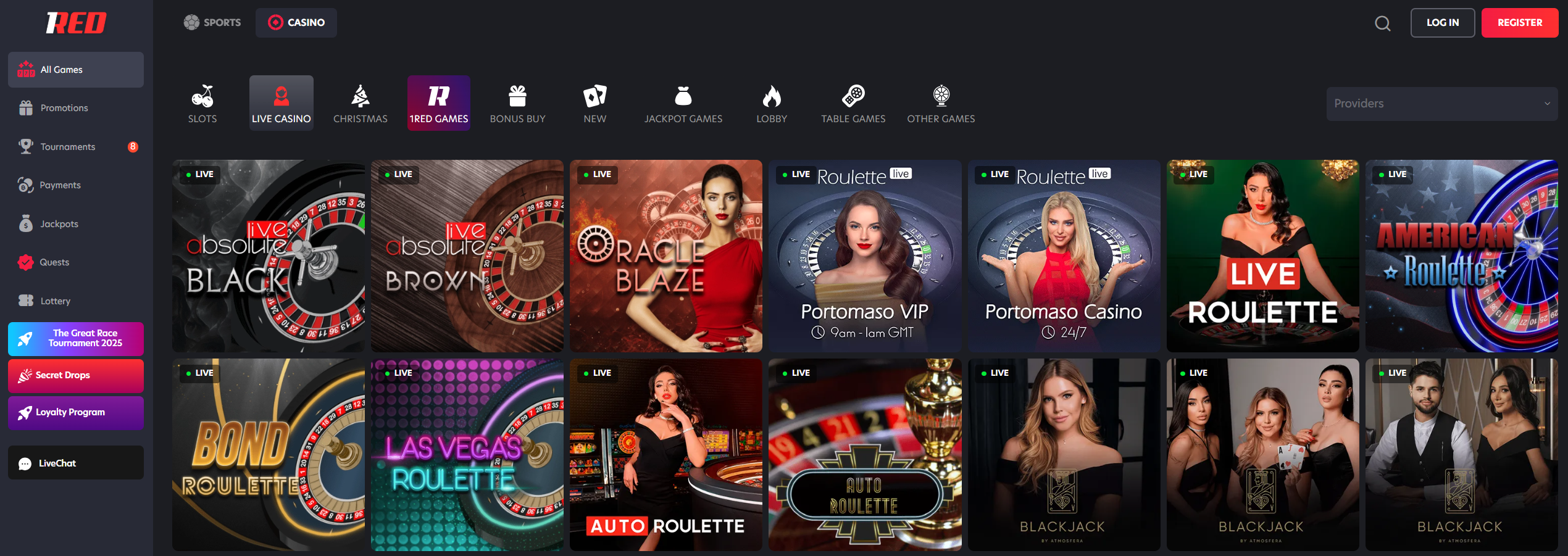 Live Dealer Casino Games for UK Players